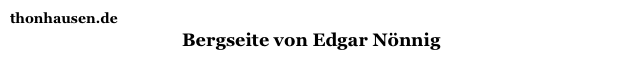 thonhausen.de
Bergseite von Edgar Nönnig